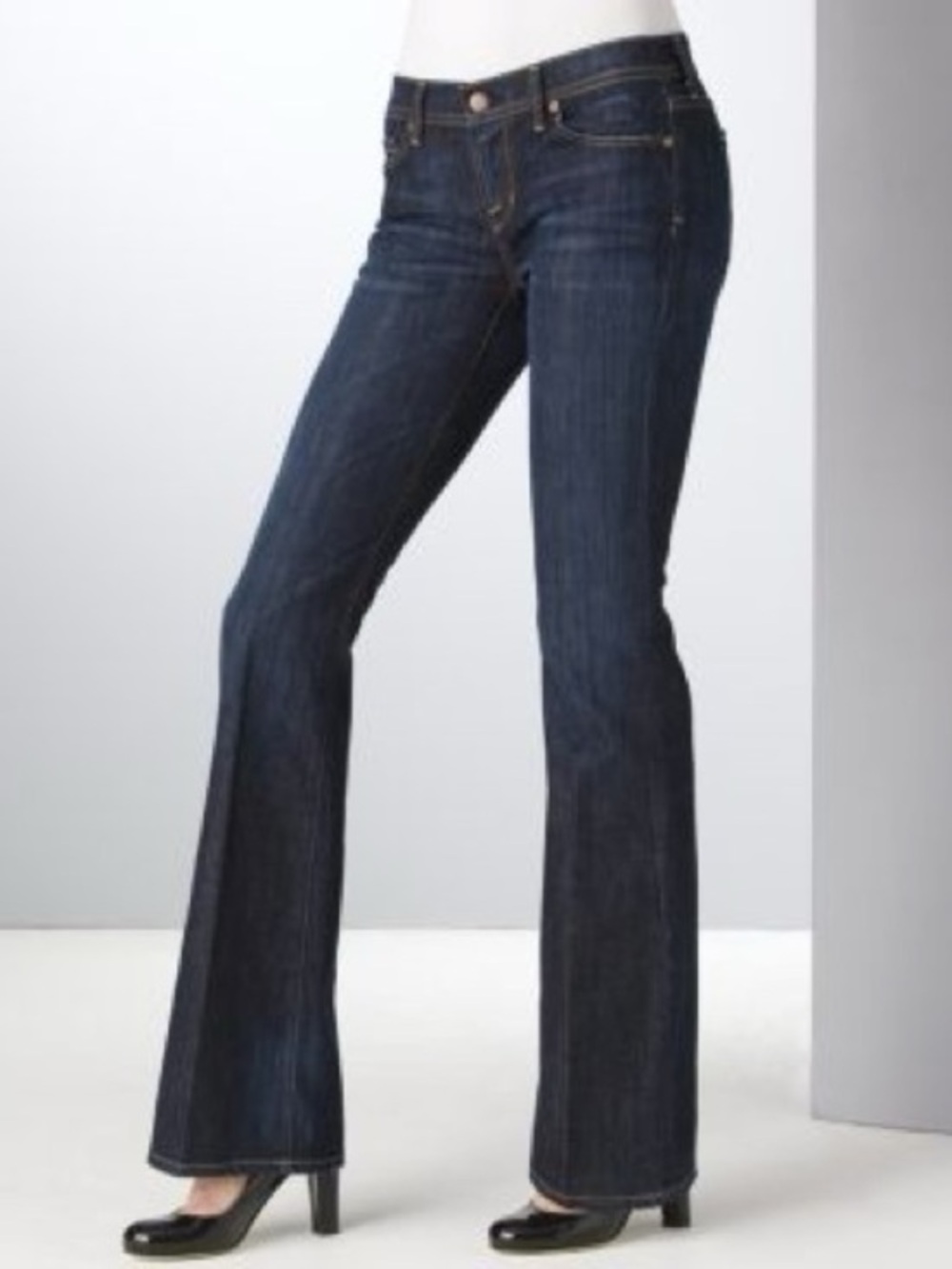 Citizens of Humanity "Ingrid" Low Rise Flare Jeans in New Pacific Wash